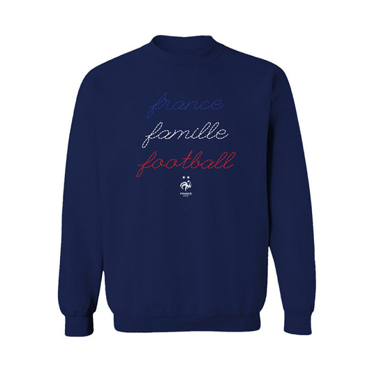 France National Team Vive La Fete Women's Famille Football Sweatshirt - Navy for sale