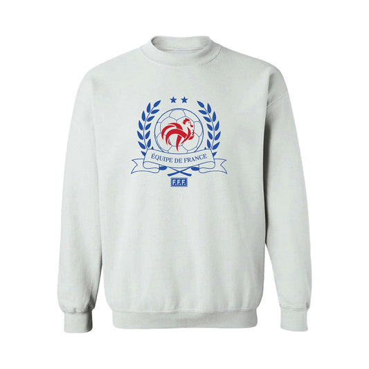 France National Team Vive La Fete Women's Équipe de France Sweatshirt - White cheap