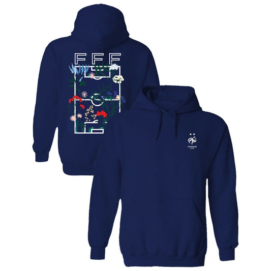 France National Team Vive La Fete Women's Soccer Field Fleece Hood - Navy for sale
