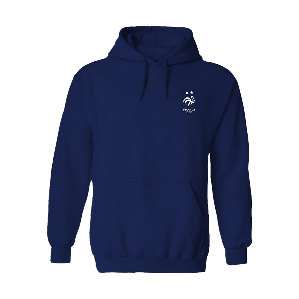 France National Team Vive La Fete Women's Color Badge Fleece Hoodie - Navy shop