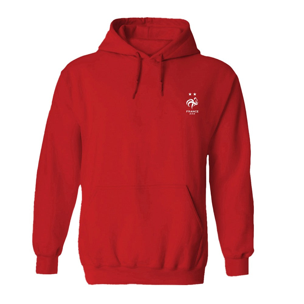 France National Team Vive La Fete Women's Color Badge Fleece Hoodie - Red shop