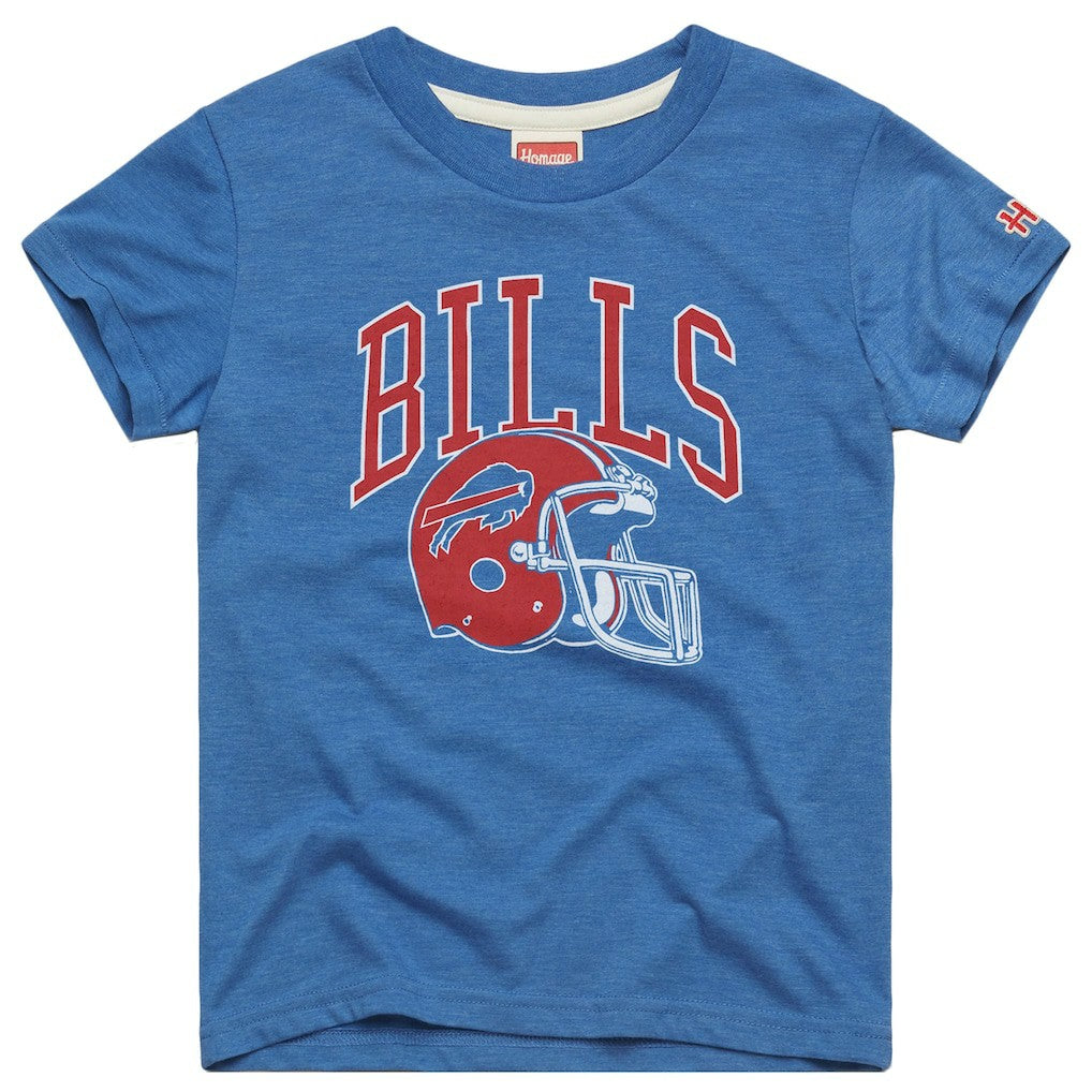 Buffalo Bills Homage Youth Helmet Retro Tri-Blend T-Shirt - Royal for sale