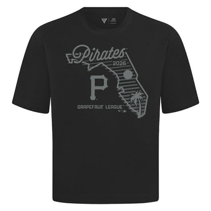 Pittsburgh Pirates Levelwear Sunrise Luxe Signature Knit T-Shirt - Black