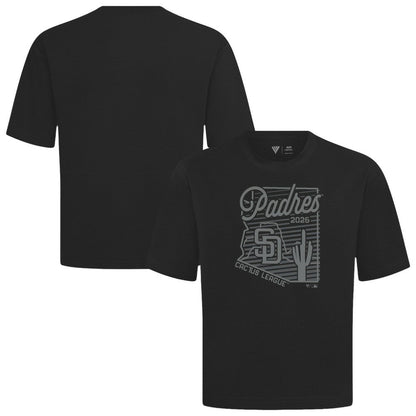 San Diego Padres Levelwear Sunrise Luxe Signature Knit T-Shirt - Black