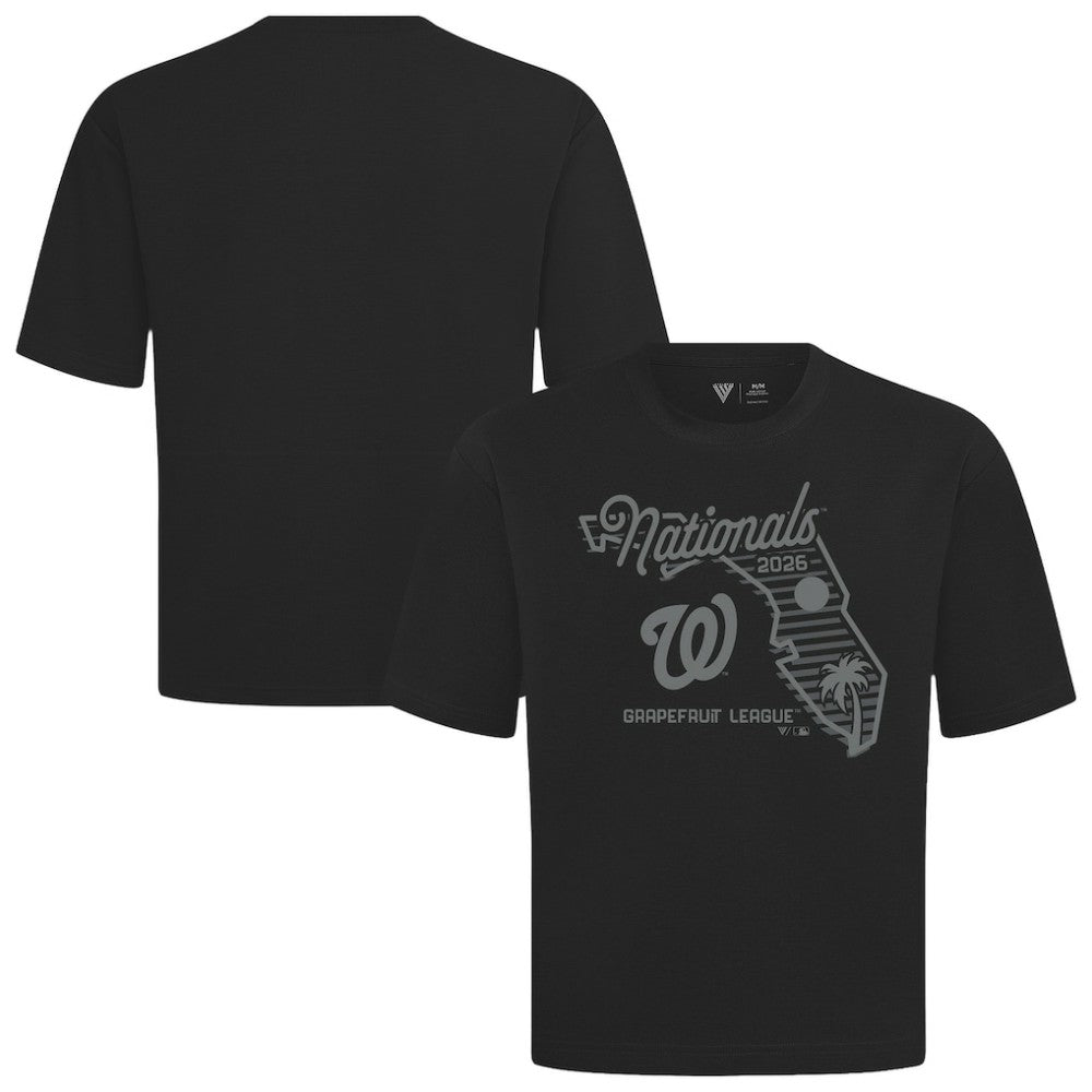 Washington Nationals Levelwear Sunrise Luxe Signature Knit T-Shirt - Black