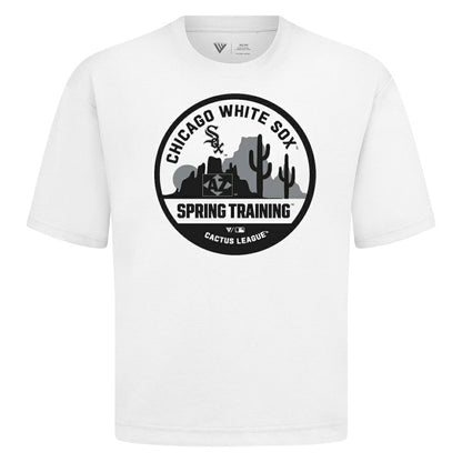 Chicago White Sox Levelwear Spring Training Badge Luxe Signature Knit T-Shirt - White