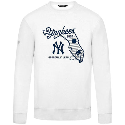 New York Yankees Levelwear Zane Sunrise Sweatshirt - White