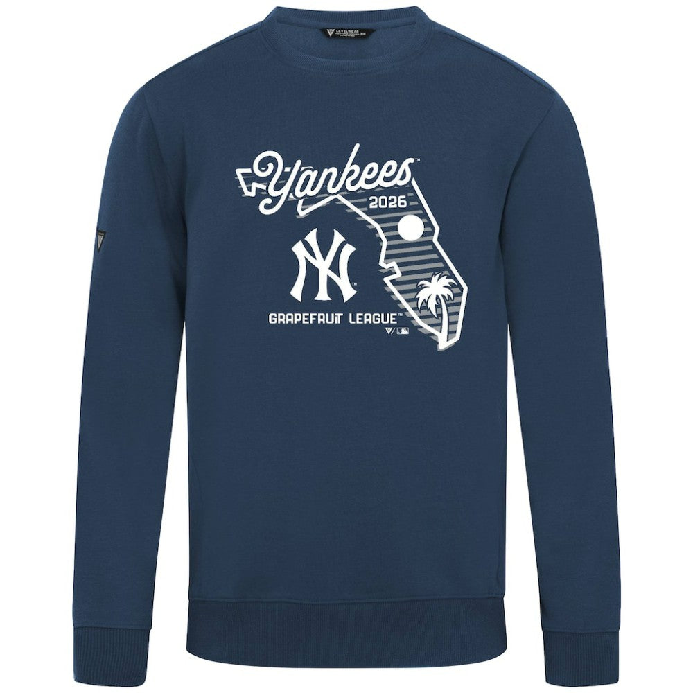 New York Yankees Levelwear Zane Sunrise Sweatshirt - Navy