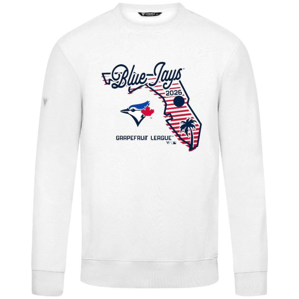 Toronto Blue Jays Levelwear Zane Sunrise Sweatshirt - White