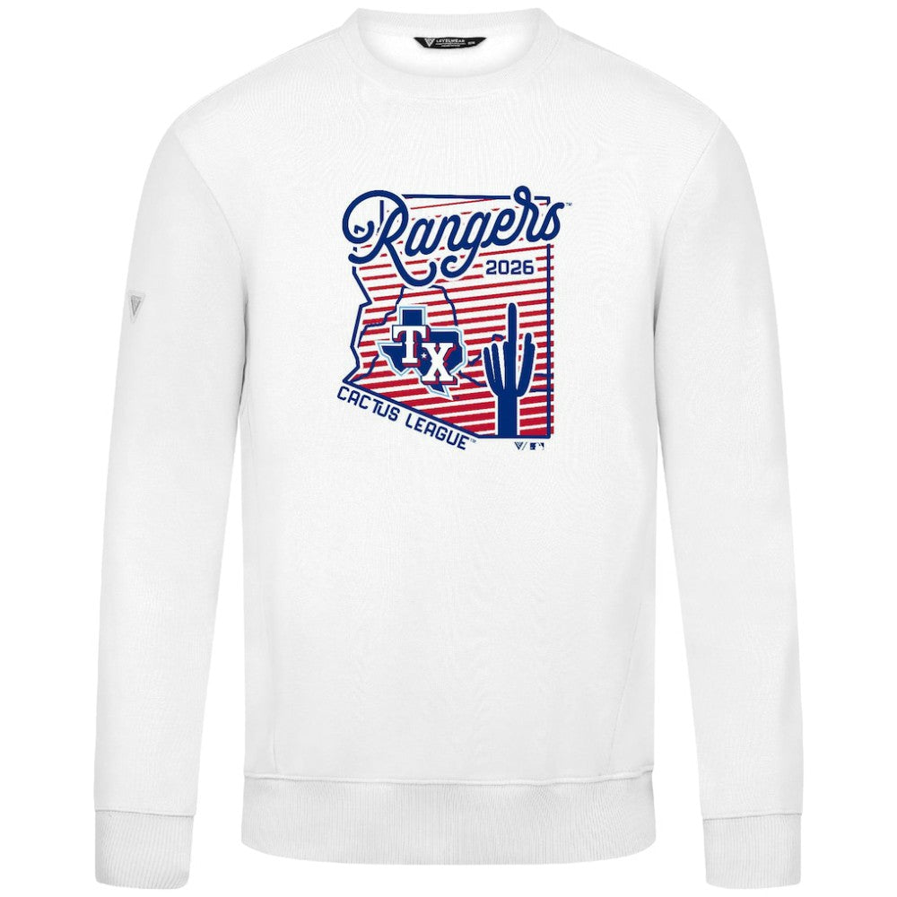 Texas Rangers Levelwear Zane Sunrise Sweatshirt - White