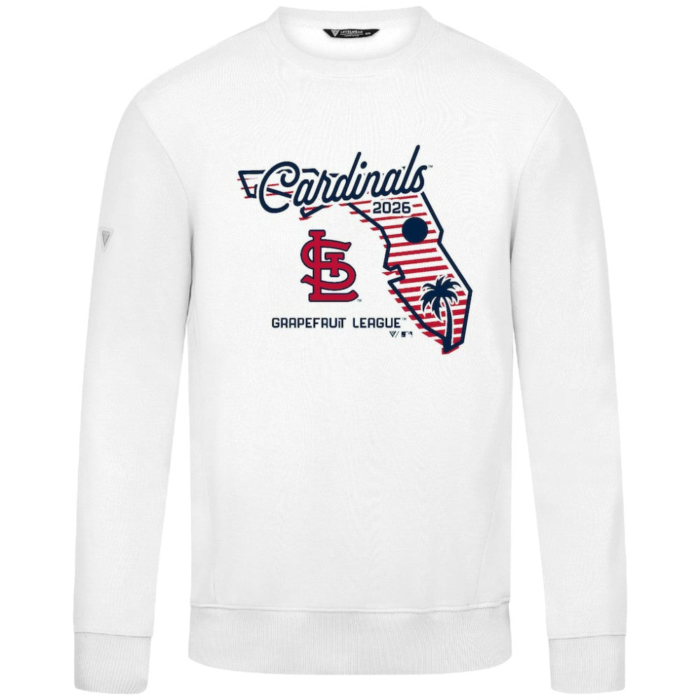St. Louis Cardinals Levelwear Zane Sunrise Sweatshirt - White