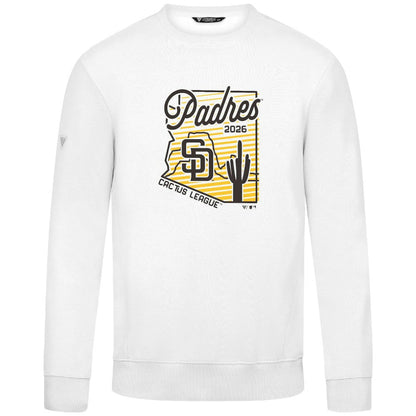 San Diego Padres Levelwear Zane Sunrise Sweatshirt - White