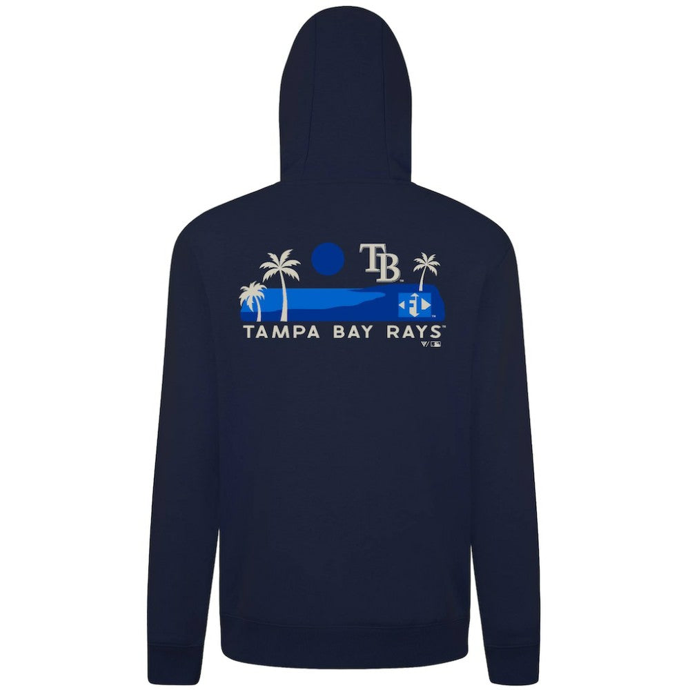 Tampa Bay Rays Levelwear Panoramic Podium Hoodie - Navy