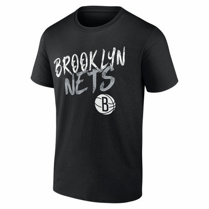 Brooklyn Nets Big & Tall Hustle Personalized Name & Number T-Shirt - Black cheap