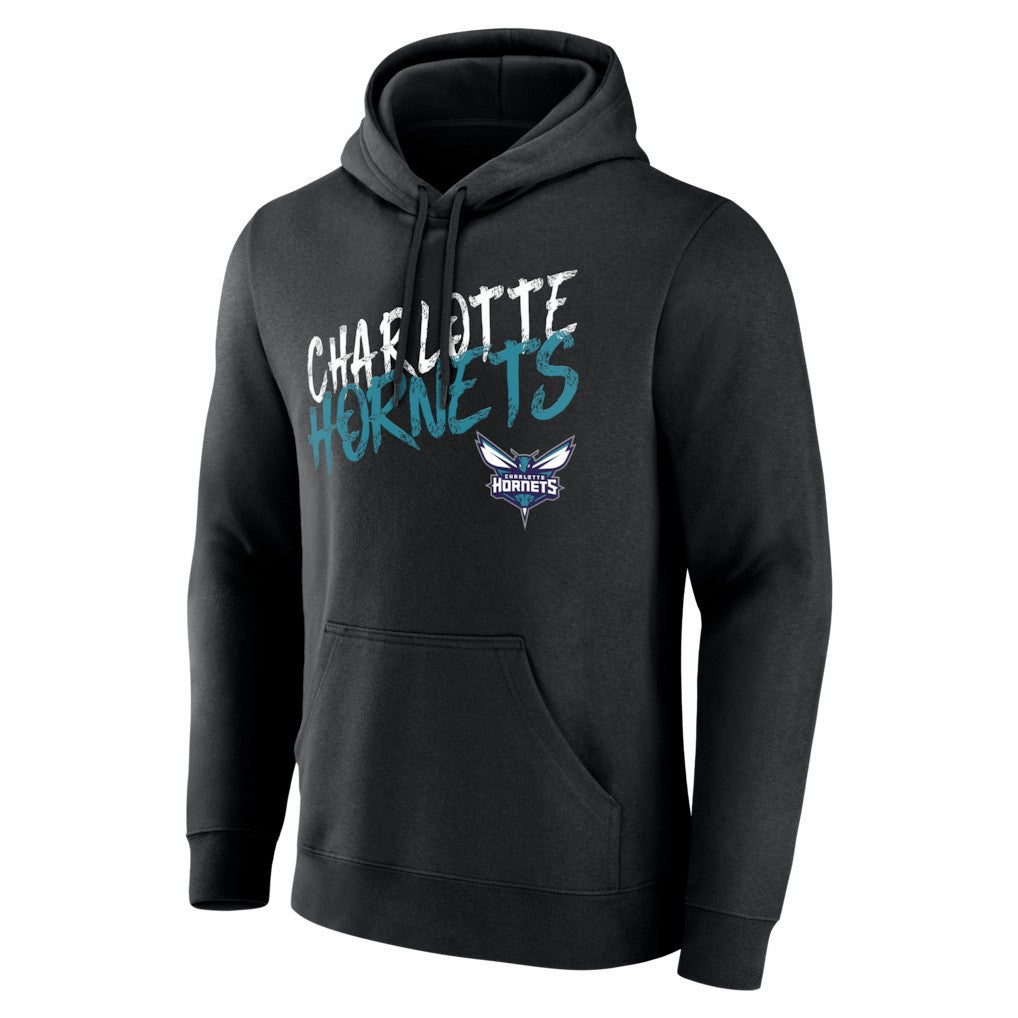 Charlotte Hornets Big & Tall Hustle Personalized Name & Number Hoodie - Black on sale