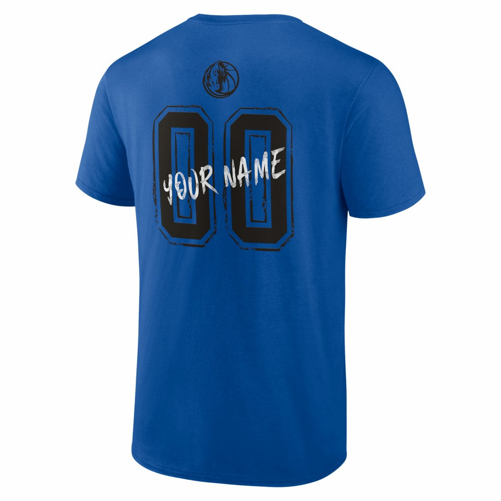 Dallas Mavericks Big & Tall Hustle Personalized Name & Number T-Shirt sale - Blue for sale