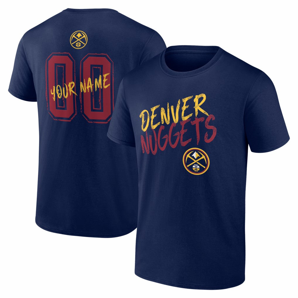 Denver Nuggets Big & Tall Hustle Personalized Name & Number T-Shirt sale - Navy sale