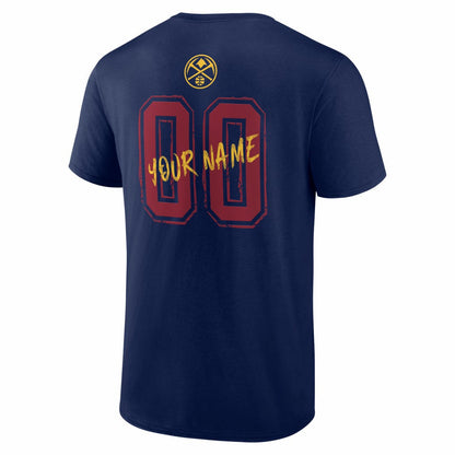 Denver Nuggets Big & Tall Hustle Personalized Name & Number T-Shirt sale - Navy sale