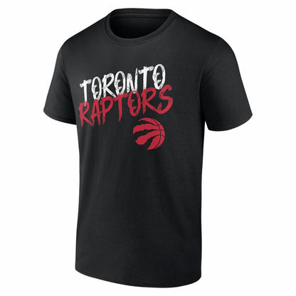 Toronto Raptors Big & Tall Hustle Personalized Name & Number T-Shirt - Black shop