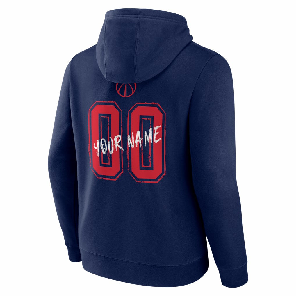 Washington Wizards Big & Tall Hustle Personalized Name & Number Hoodie - Navy shop