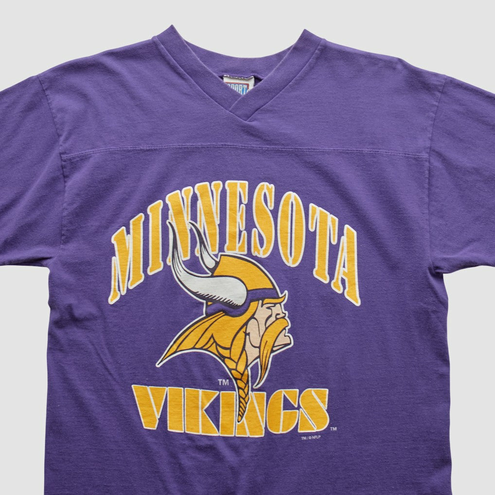 Minnesota Vikings Sport Attack 90s T-shirt - Purple Vintage discount