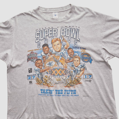 Dallas Cowboys Delta 1996 T-shirt - Heather Gray Vintage cheap