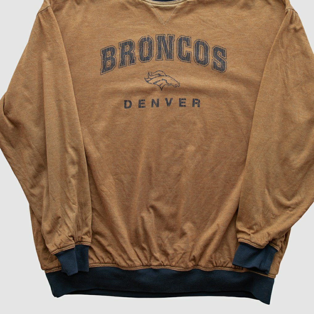 Denver Broncos 2000s Pullover Sweatshirt - Tan Vintage online