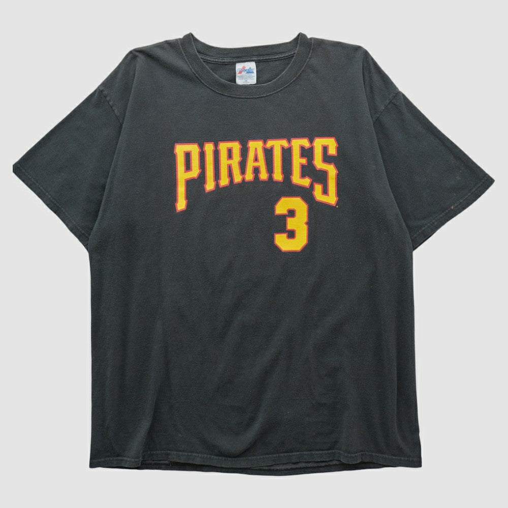 Pittsburgh Pirates Majestic T-shirt - Black Vintage