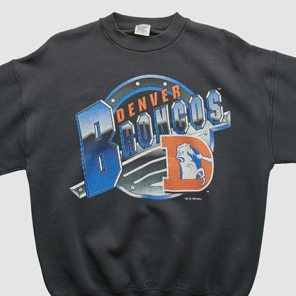 Denver Broncos Fan Sportswear 1994 Pullover Sweatshirt - Black Vintage sale