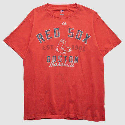 Boston Red Sox Majestic 2010s T-shirt - Red Vintage