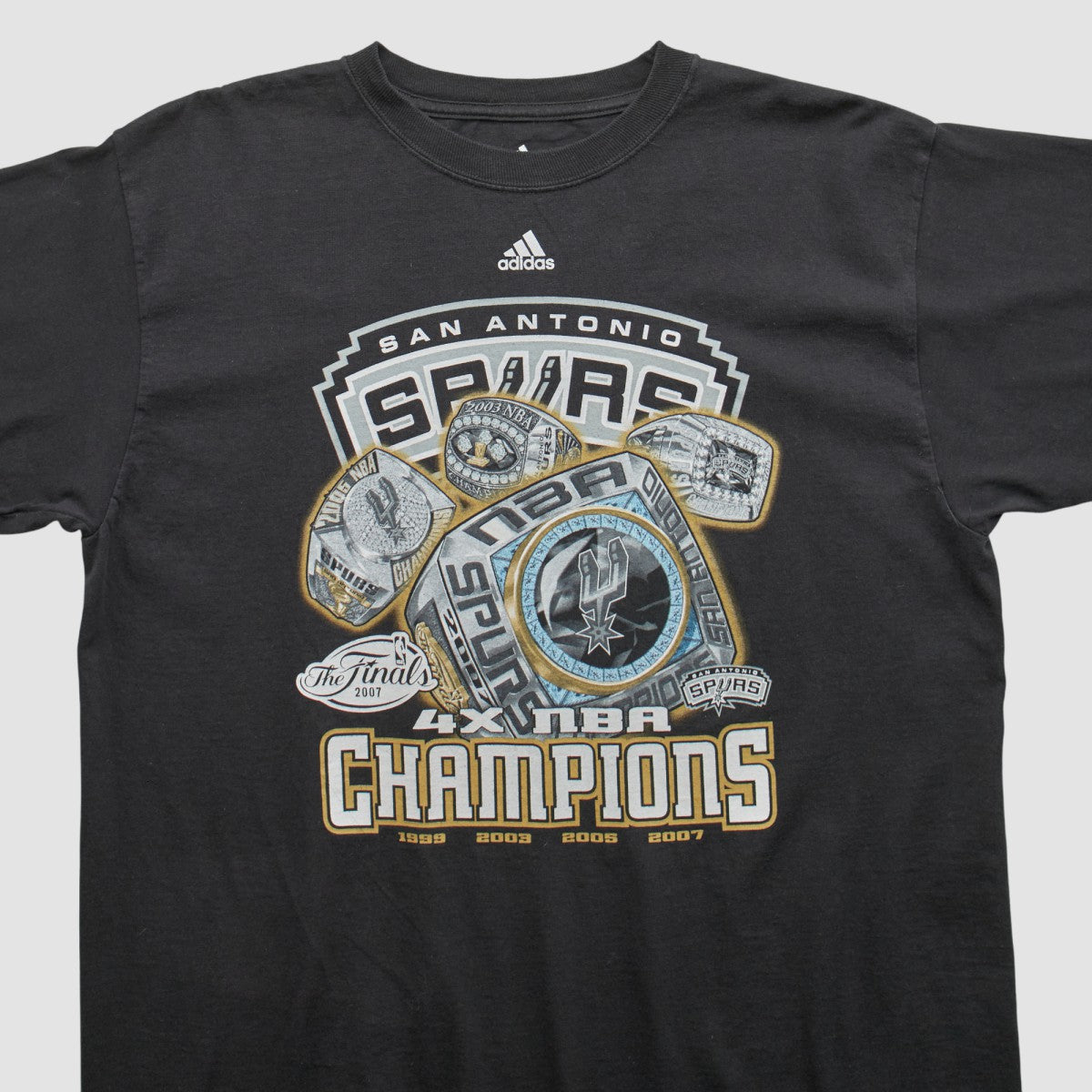 San Antonio Spurs 2007 T-shirt - Black Vintage | Adidas on sale