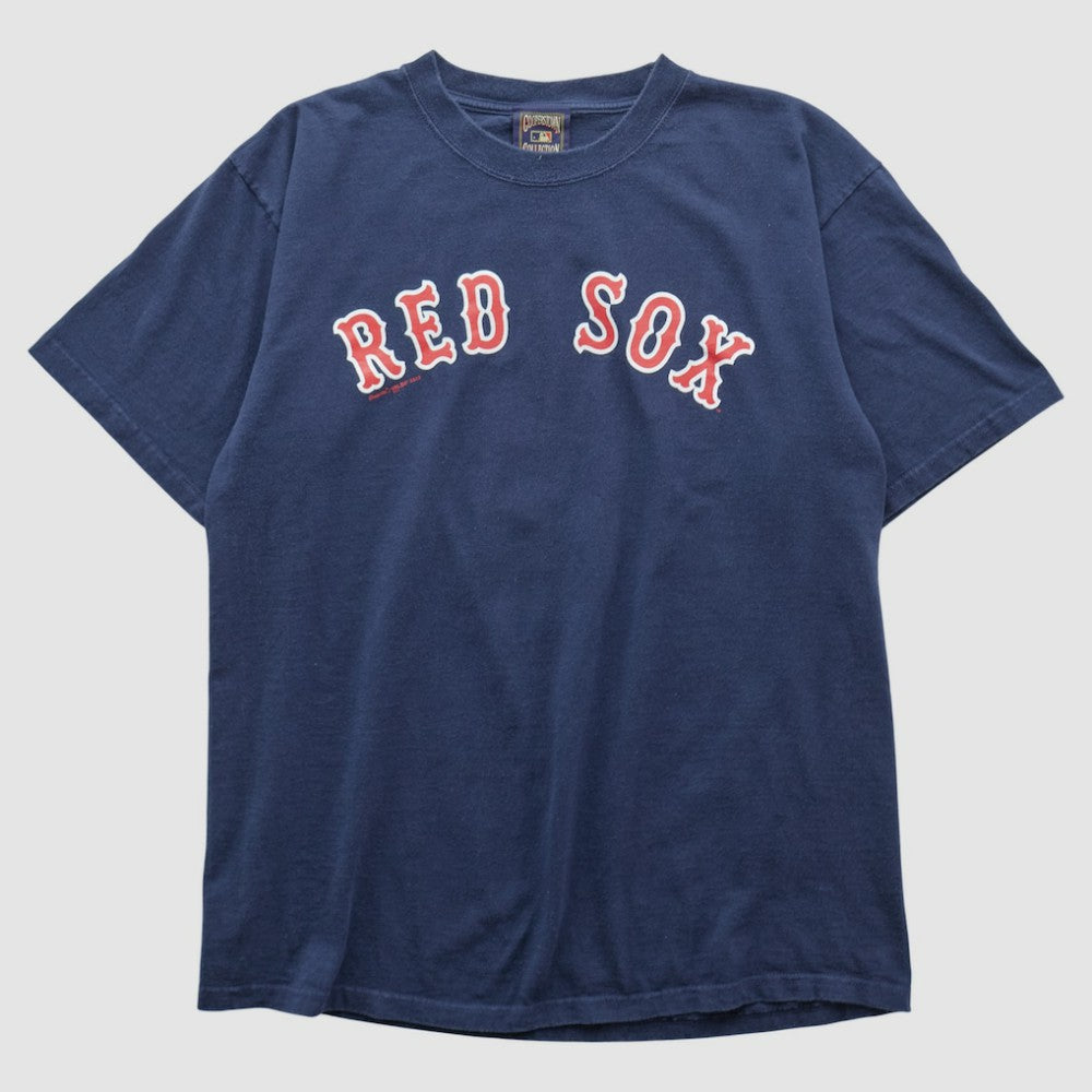 Boston Red Sox Majestic 2000s T-shirt - Navy Vintage