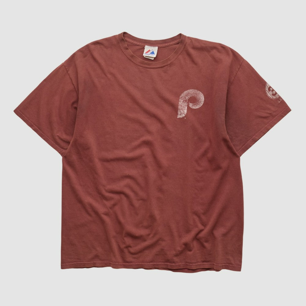 Philadelphia Phillies Majestic 2010s T-shirt - Maroon Vintage
