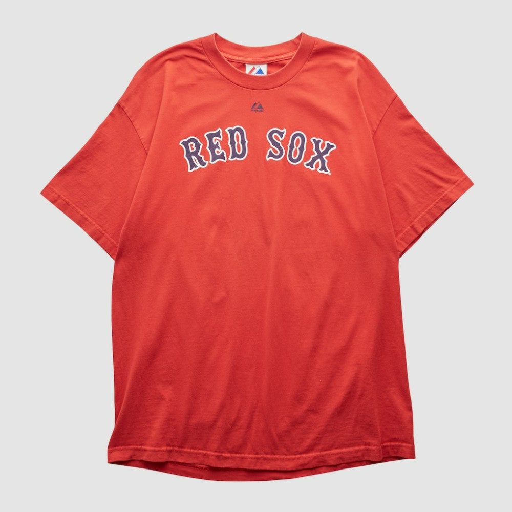 Boston Red Sox Majestic 2000s T-shirt - Red Vintage