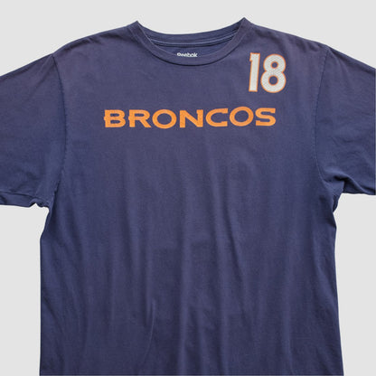 Denver Broncos Reebok 2010s T-shirt - Navy Vintage outlet