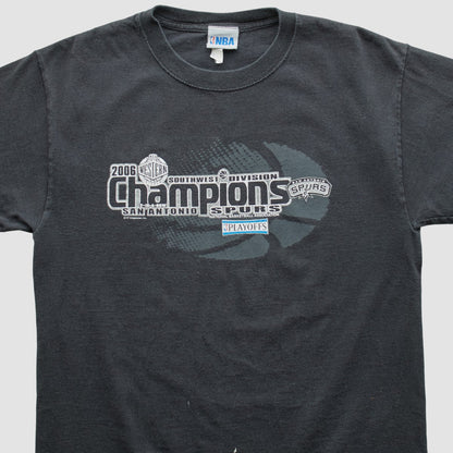San Antonio Spurs NBA 2006 T-shirt - Black Vintage | Vintage for sale