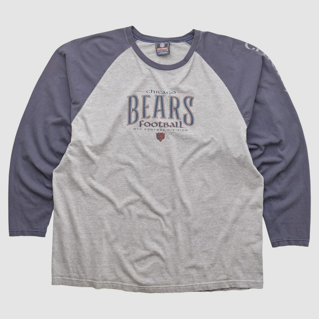 Chicago Bears NFL 2000s Long Sleeve T-shirt - Heather Gray Vintage for sale