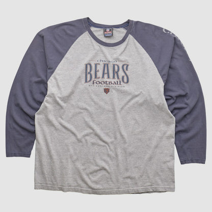 Chicago Bears NFL 2000s Long Sleeve T-shirt - Heather Gray Vintage for sale
