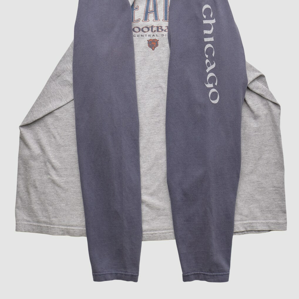 Chicago Bears NFL 2000s Long Sleeve T-shirt - Heather Gray Vintage for sale