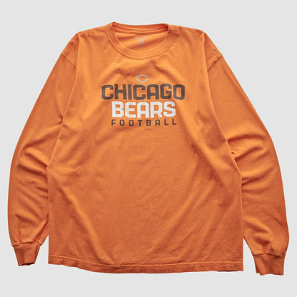 Chicago Bears Reebok 2000s Long Sleeve T-shirt - Orange Vintage on sale