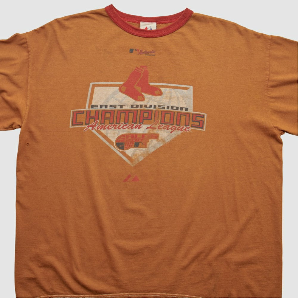 Boston Red Sox Majestic 2005 T-shirt - Orange Vintage