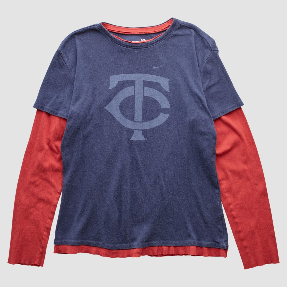 Minnesota Twins 2010s Long Sleeve T-shirt - Navy Vintage | Nike