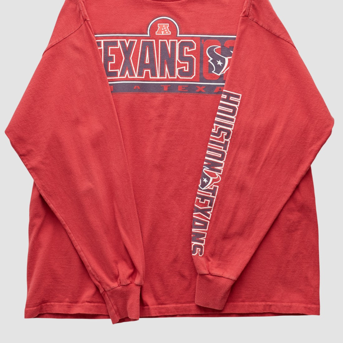 Houston Texans NFL 2000s Long Sleeve T-shirt - Red Vintage cheap