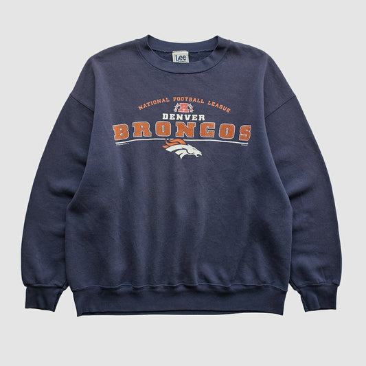 Denver Broncos Lee Apparel 2001 Pullover Sweatshirt - Navy Vintage online