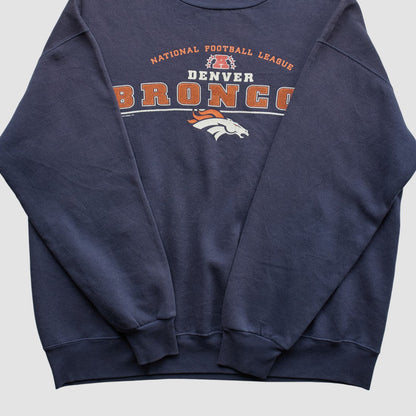 Denver Broncos Lee Apparel 2001 Pullover Sweatshirt - Navy Vintage online