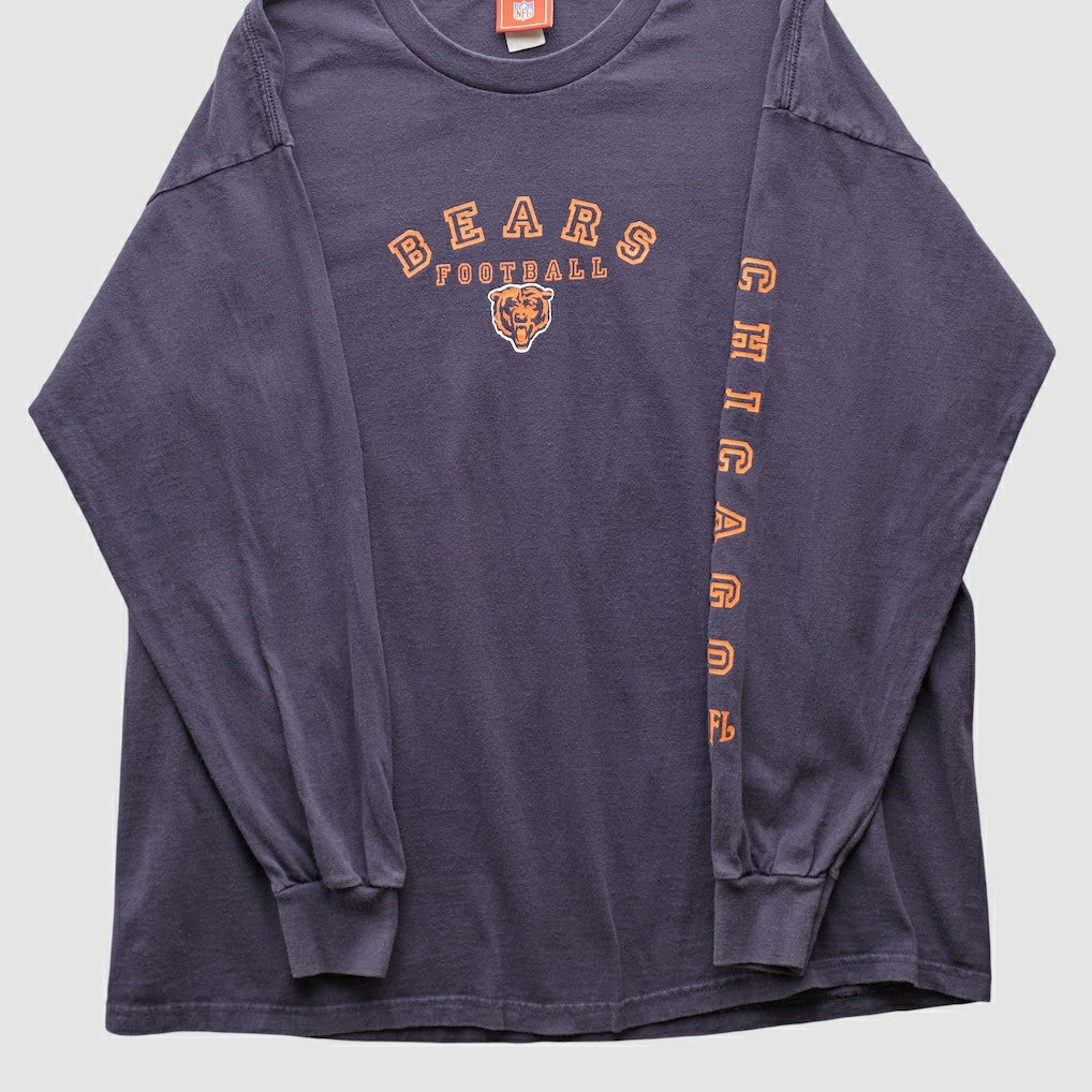 Chicago Bears NFL 2000s Long Sleeve T-shirt - Navy Vintage cheap