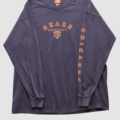 Chicago Bears NFL 2000s Long Sleeve T-shirt - Navy Vintage cheap