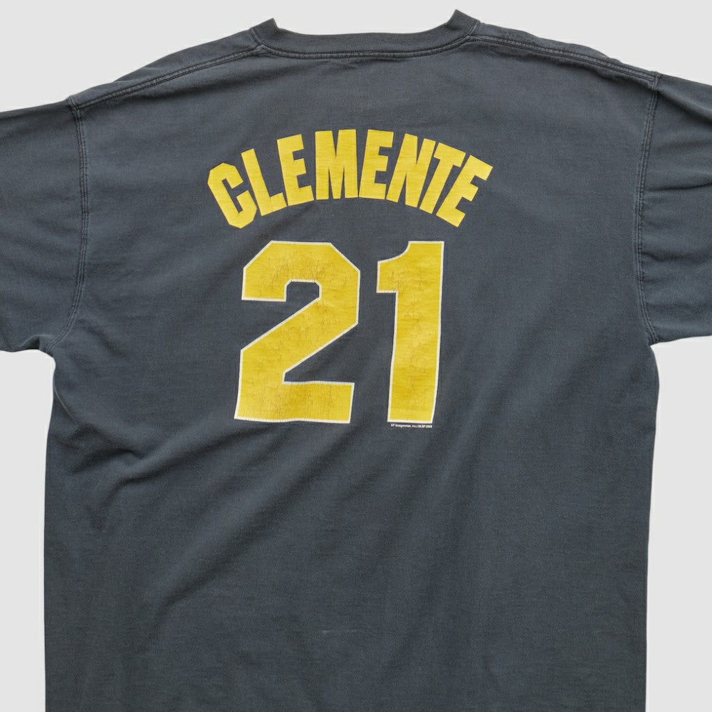 Pittsburgh Pirates Majestic 2000s T-shirt - Charcoal Vintage