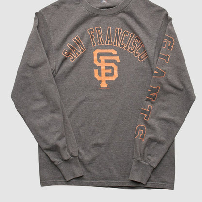 San Francisco Giants MLB 2000s Long Sleeve T-shirt - Dark Heather Gray Vintage