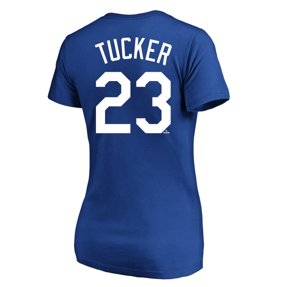 Kyle Tucker Los Angeles Dodgers Profile Women's Plus Size Name & Number V-Neck T-Shirt - Royal